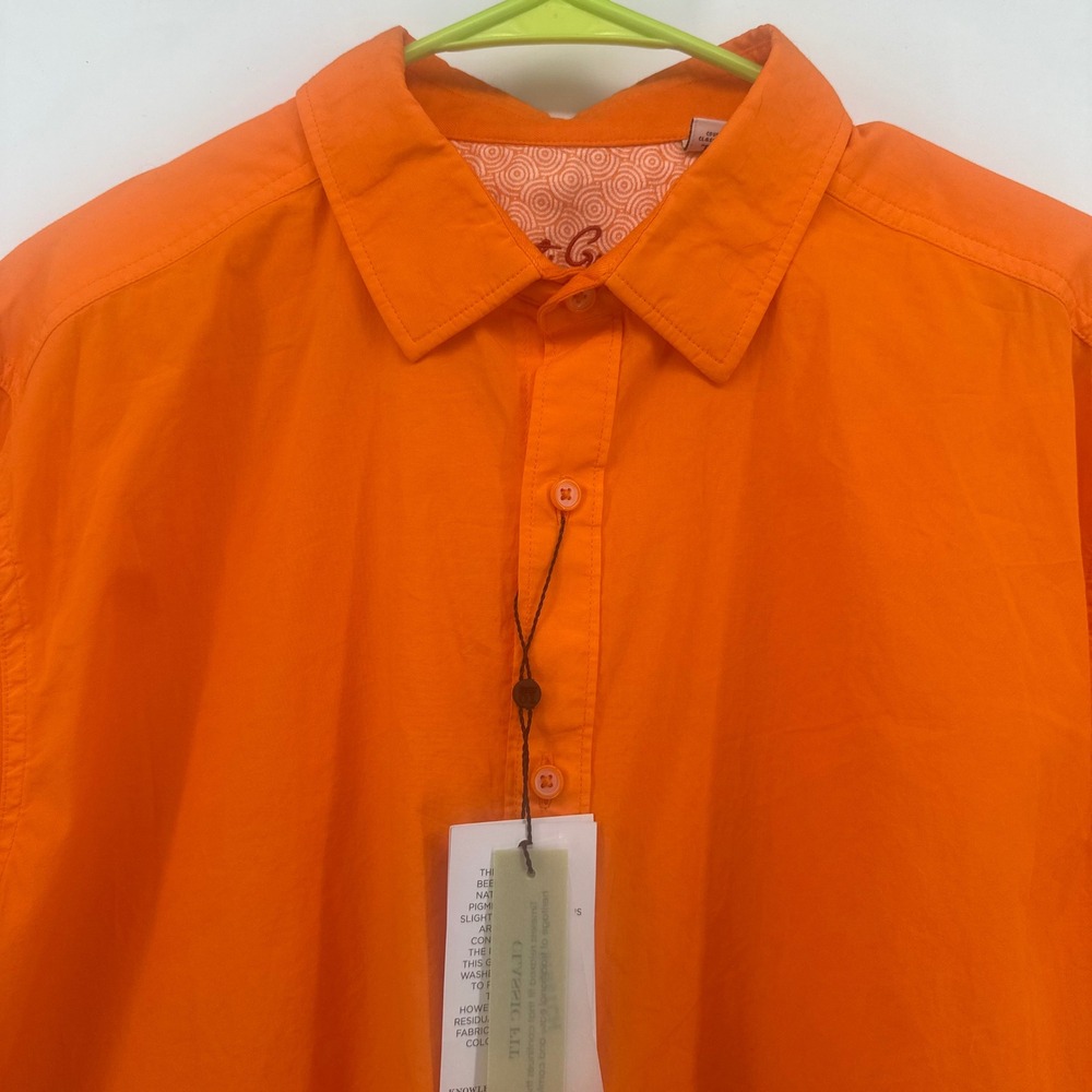 Robert Graham Seaworthy Button Down Shirt Mens XL Orange Classic Fit RS221051CF - Picture 9 of 16